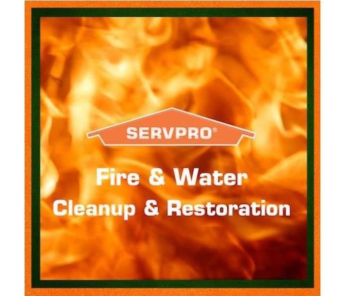 SERVPRO fire damaged sign